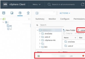 VMWare vSphere:ডেটাস্টোরে ফাইল আপলোড করতে ব্যর্থ 