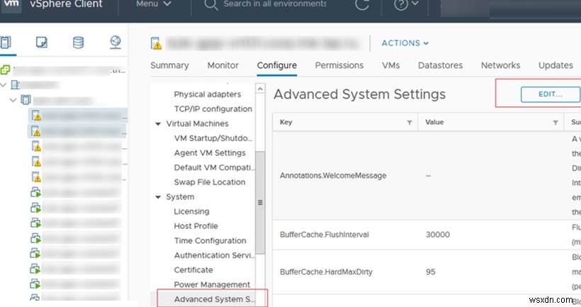 ESXi হোস্টে সিস্টেম লগগুলি অ-স্থায়ী সঞ্চয়স্থানে সংরক্ষণ করা হয় 