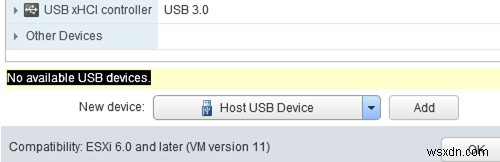 VMWare ESXi থেকে একটি ভার্চুয়াল মেশিনে USB ডিভাইসের পাসথ্রু কনফিগার করা হচ্ছে 