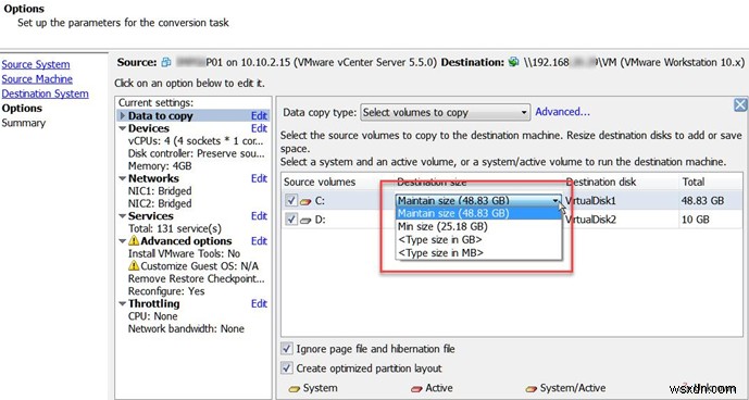 VMWare ESXi-এ VMDK ভার্চুয়াল ডিস্কের আকার সঙ্কুচিত হচ্ছে 