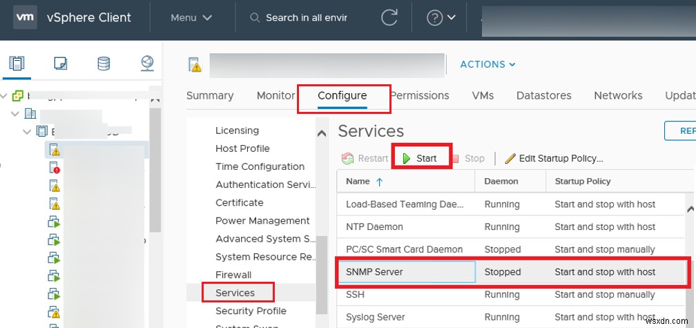 কিভাবে VMWare ESXi হোস্টে SNMP সক্ষম এবং কনফিগার করবেন? 