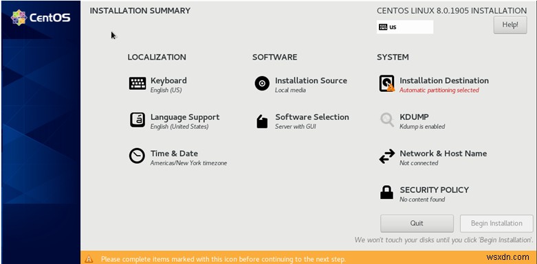 CentOS 8:ইনস্টলেশন এবং বেসিক কনফিগারেশন গাইড 