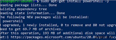 লিনাক্স ডিস্ট্রোতে পাওয়ারশেল কোর ইনস্টল করা হচ্ছে 