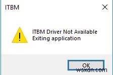 স্থির:ITBM ড্রাইভার Windows 11/10 এ উপলব্ধ নয় 
