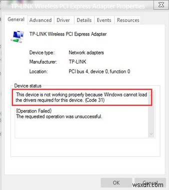 Windows 10 এ নেটওয়ার্ক অ্যাডাপ্টারের জন্য কোড 31 ত্রুটি ঠিক করুন 