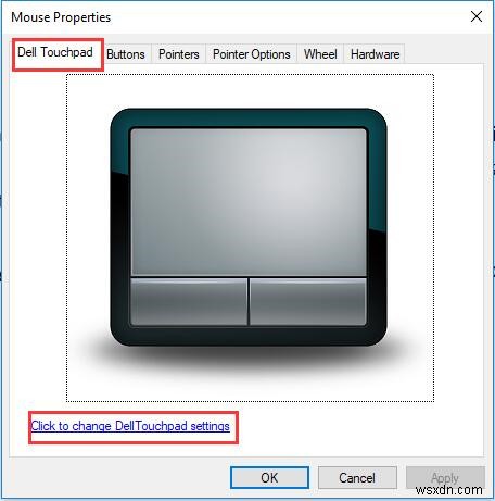 উইন্ডোজ 10-এ ডেল ল্যাপটপ টাচপ্যাড সেটিংস 