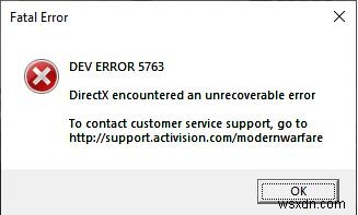 সমাধান করা হয়েছে:মডার্ন ওয়ারফেয়ার এবং ওয়ারজোনে ডেভ এরর 5763 