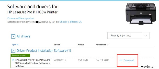 Windows 10, 8, 7-এ HP LaserJet P1102W ড্রাইভার ডাউনলোড করার 3টি পদ্ধতি 