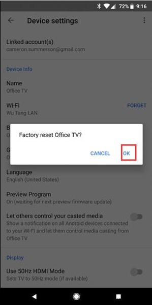 কিভাবে দ্রুত Chromecast রিসেট করবেন? 