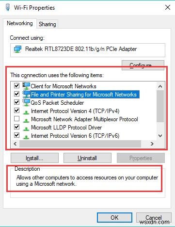 স্থির:WIFI কোন ইন্টারনেট নেই, সুরক্ষিত Windows 10 