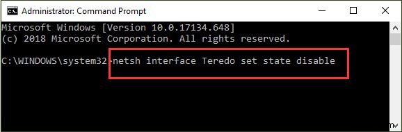 স্থির:Teredo Windows 10 এ যোগ্যতা অর্জন করতে অক্ষম 
