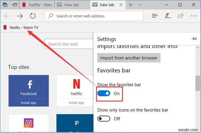 Microsoft Edge-এ ফেভারিট এবং বুকমার্কের জন্য 6 সেটিংস 