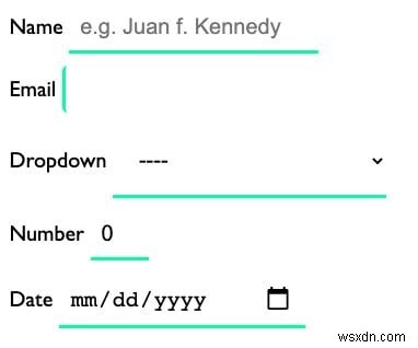 CSS ইনপুট টাইপ 