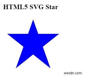 কিভাবে HTML5 SVG এ একটি তারকা আঁকা যায়? 
