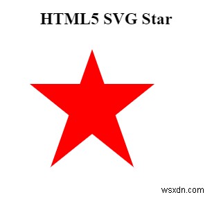 HTML5 SVG দিয়ে একটি তারকা আকৃতি তৈরি করুন 