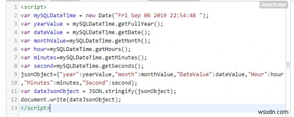 কিভাবে MySQL DATETIME মানকে জাভাস্ক্রিপ্টে JSON ফরম্যাটে রূপান্তর করবেন? 