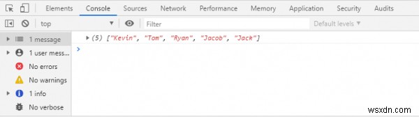 JavaScript Array.of() ফাংশন 