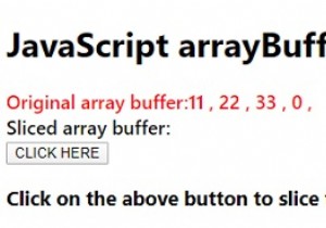 JavaScript arrayBuffer.slice() পদ্ধতি 