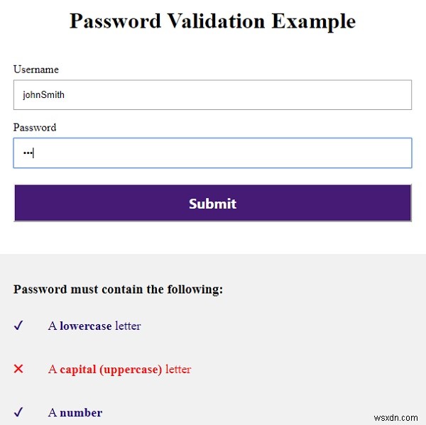 কিভাবে CSS এবং JavaScript দিয়ে একটি পাসওয়ার্ড যাচাইকরণ ফর্ম তৈরি করবেন? 