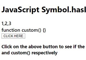 JavaScript Symbol.hasInstance প্রপার্টি 