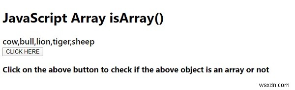 JavaScript Array.isArray() পদ্ধতি 