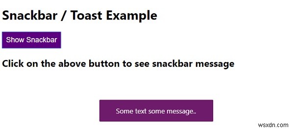 কিভাবে CSS এবং JavaScript দিয়ে স্ন্যাকবার/টোস্ট তৈরি করবেন? 