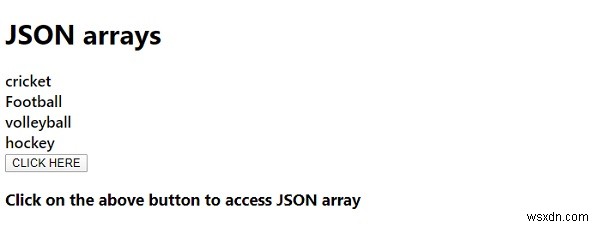 জাভাস্ক্রিপ্ট JSON অ্যারে 