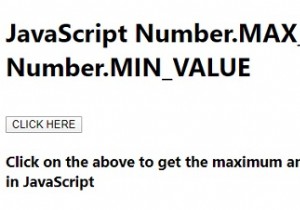 JavaScript Number.MAX_VALUE এবং Number.MIN_VALUE উদাহরণ সহ 