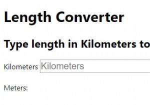 এইচটিএমএল এবং জাভাস্ক্রিপ্ট দিয়ে কীভাবে একটি দৈর্ঘ্য রূপান্তরকারী তৈরি করবেন? 