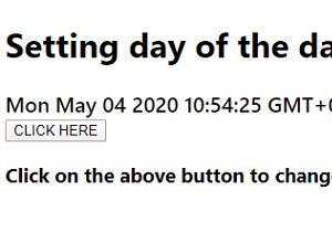 জাভাস্ক্রিপ্টে একটি তারিখের দিন কিভাবে সেট করবেন? 