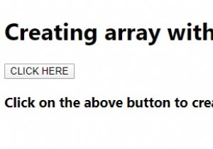 নতুন কীওয়ার্ড দিয়ে একটি জাভাস্ক্রিপ্ট অ্যারে তৈরি করা হচ্ছে। 