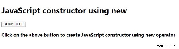  নতুন  অপারেটর ব্যবহার করে জাভাস্ক্রিপ্ট কনস্ট্রাক্টর তৈরি করছেন? 