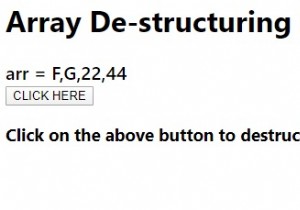 জাভাস্ক্রিপ্টে অ্যারে ডি-স্ট্রাকচারিং। 
