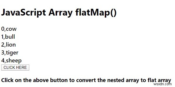 JavaScript-এ Array.prototype.flatMap()। 