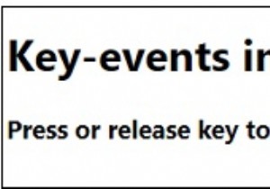 জাভাস্ক্রিপ্টে কী-ইভেন্ট ব্যাখ্যা কর? 