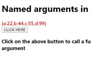 জাভাস্ক্রিপ্ট ফাংশনে নামযুক্ত আর্গুমেন্টগুলি কীভাবে ব্যবহার করবেন? 