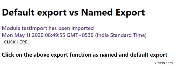 জাভাস্ক্রিপ্টে ডিফল্ট রপ্তানি বনাম নামকৃত রপ্তানি। 