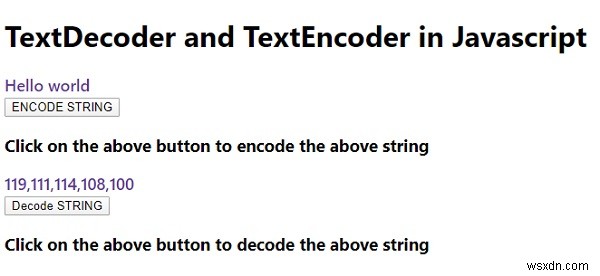 জাভাস্ক্রিপ্টে TextDecoder এবং TextEncoder? 