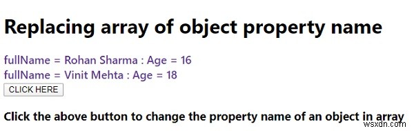 জাভাস্ক্রিপ্টে অবজেক্ট প্রপার্টি নামের অ্যারে প্রতিস্থাপন করা হচ্ছে 