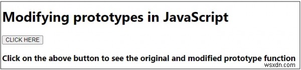 জাভাস্ক্রিপ্টে প্রোটোটাইপ পরিবর্তন করা হচ্ছে 
