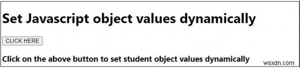 কিভাবে গতিশীলভাবে জাভাস্ক্রিপ্ট অবজেক্ট মান সেট করবেন? 