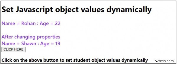 কিভাবে গতিশীলভাবে জাভাস্ক্রিপ্ট অবজেক্ট মান সেট করবেন? 
