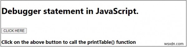 জাভাস্ক্রিপ্টে ডিবাগার স্টেটমেন্ট 