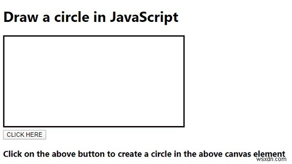 কিভাবে জাভাস্ক্রিপ্ট একটি বৃত্ত আঁকা? 