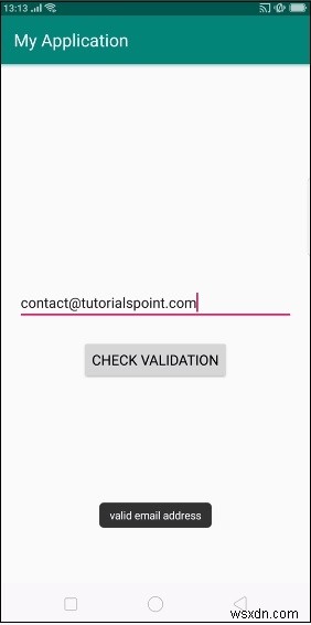 এডিট টেক্সটে অ্যান্ড্রয়েডে ইমেল অ্যাড্রেস ভ্যালিডেশন কীভাবে চেক করবেন 
