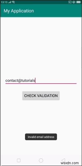 এডিট টেক্সটে অ্যান্ড্রয়েডে ইমেল অ্যাড্রেস ভ্যালিডেশন কীভাবে চেক করবেন 