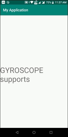 কিভাবে অ্যান্ড্রয়েড মোবাইল GYROSCOPE সেন্সর সমর্থন করে চেক করবেন? 