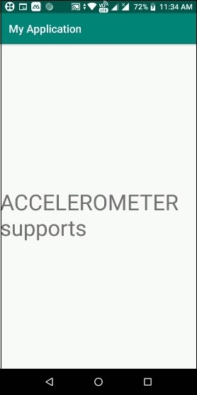 অ্যান্ড্রয়েড মোবাইল ACCELEROMETER সেন্সর সমর্থন করে কিভাবে চেক করবেন? 