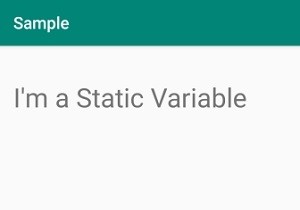 অ্যান্ড্রয়েড স্টুডিওতে স্ট্যাটিক ভেরিয়েবলগুলি কোথায় এবং কীভাবে ব্যবহার করবেন? 