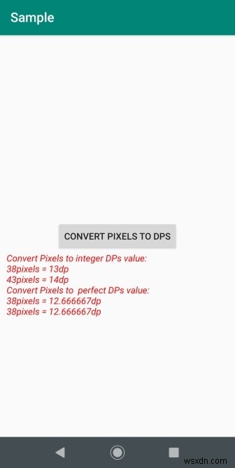 অ্যান্ড্রয়েড অ্যাপে পিক্সেলকে কীভাবে ডিপি-তে রূপান্তর করবেন? 